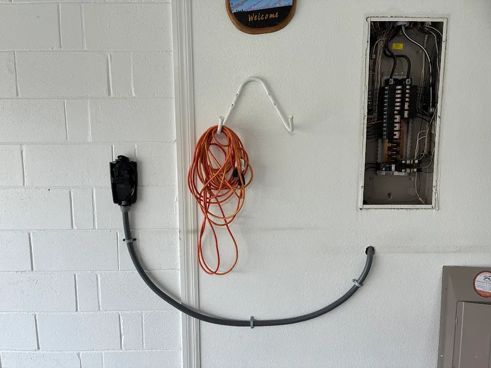 EV charger installation — after photo, In Phaze Electric job 20361
