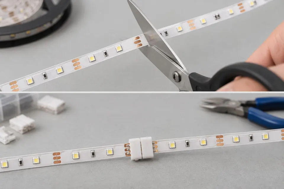 Cut and splice to your exact roofline (illustration)