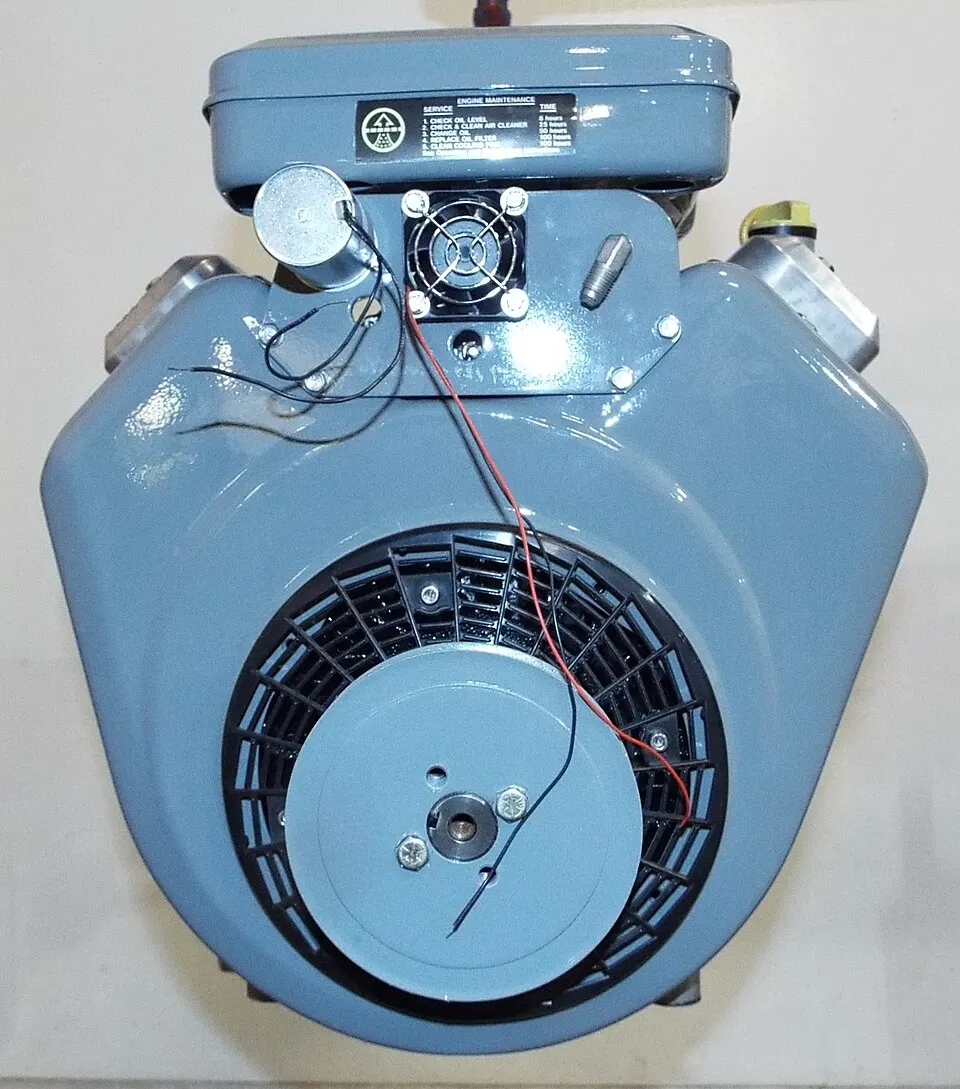 Briggs & Stratton industrial V-twin engine, the family used in its standby generators