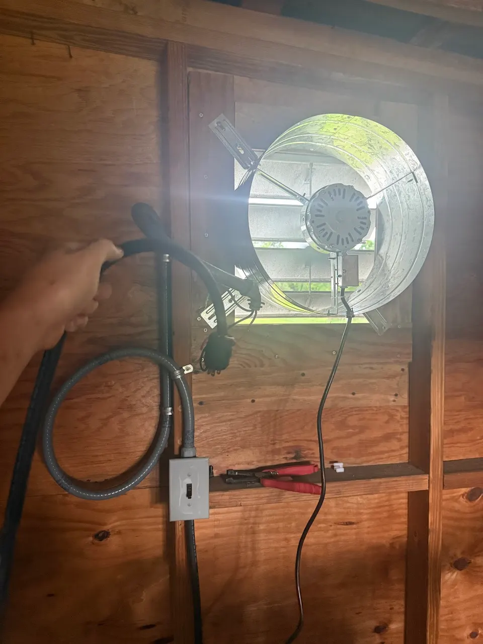 Exhaust fan installation — after photo, In Phaze Electric job 20366