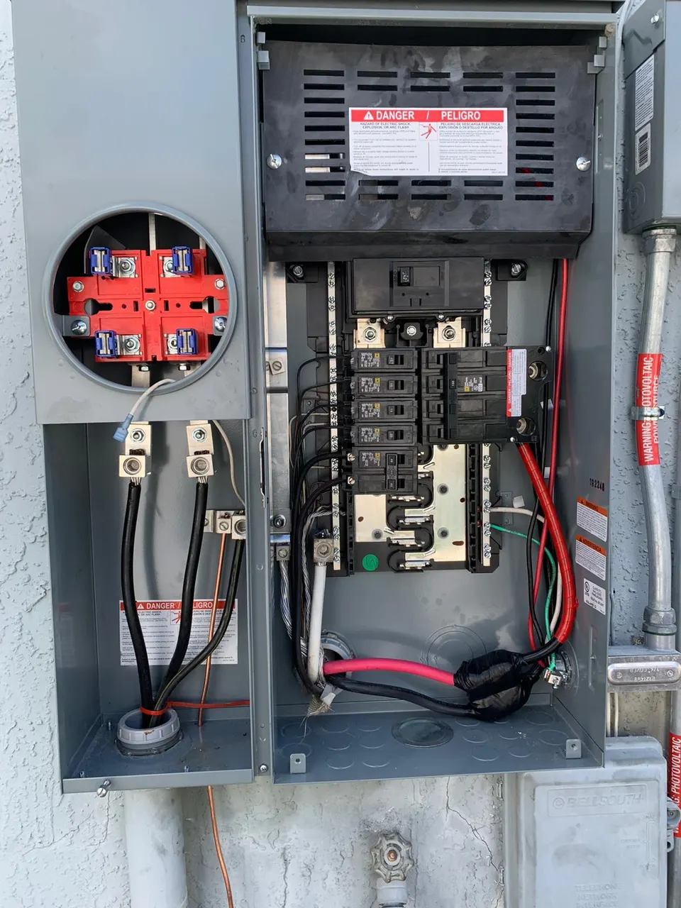 Solar-ready 150 amp meter-main combination panel, Lake Mary FL