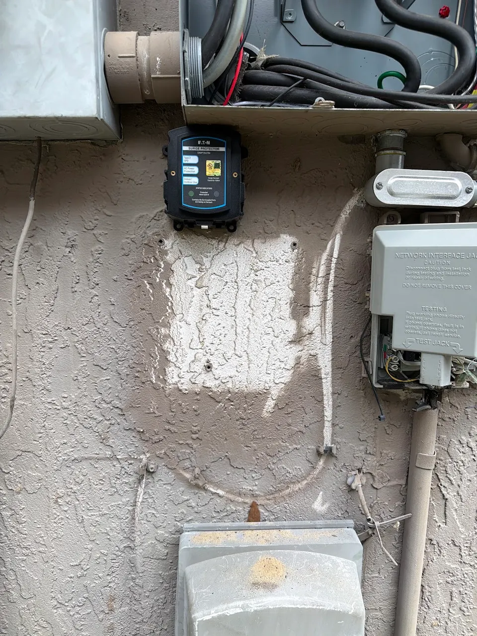 Whole home surge protector — after photo, In Phaze Electric job 20459